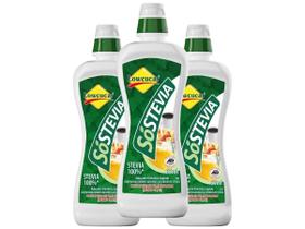 Adoçante só stévia 65ml Lowçucar - Caixa com 3 unidades