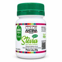 Adoçante Stévia Color Andina 20g Natural Sem Sabor Residual Amargo Adoçante Stévia Color Andina 20g Natural Sem Sabor Residual Amargo