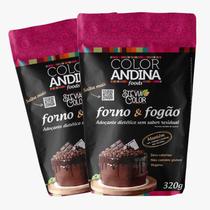 Adoçante Stévia Culinário Color Andina Forno E Fogão 320g - 2 potes