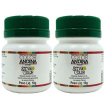 Adoçante Stévia Em Pó 10g Color Andina 100% Natural - Sem Gosto Amargo Kit 2 potes