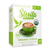 Adoçante Stevita Organic Stevia 50 pacotes totalmente natural