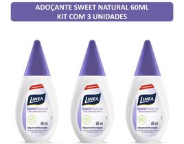 Adoçante Sweet Natural Linea 60ml - kit c/ 3 unds