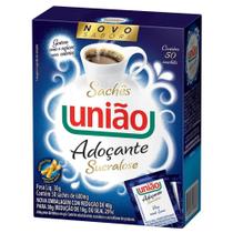 Adoçante União Diet Sucralose em Sachê Display de 30g (50 sachês de 0,6g) - Uniao