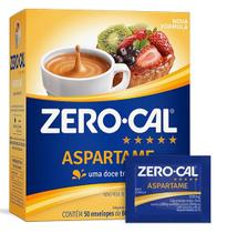 Adoçante Zero-cal Aspartame Em Pó 50 Sachês 600mg