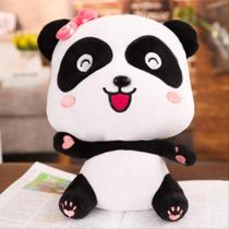 Adorável bebê ônibus panda brinquedo de pelúcia bicho de pelúcia boneca macia bonito dos desenhos animados almofada macia travesseiro melhor presente para crianças menina 32 cm