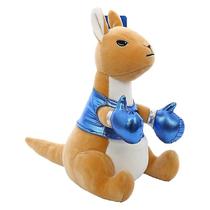 Adorável boneca de pelúcia canguru de boxe, criativa e engra