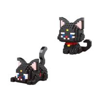 Adorável Gato Fofo Micro Mini Blocos De Construção Conjunto Múltiplas Cores Presente Divertido Sem
