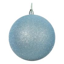 Adorno Bola Glitter Azul Bebé Vickerman 12 cm Irrompible Adorno Bola Glitter Azul Bebé Vickerman 12 cm Irrompible