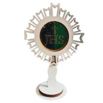 Adorno Branco Ostensório JHS de Mesa em MDF 12cm