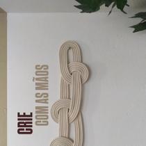 Adorno/ colar / painel de parede e porta em macramê - grande