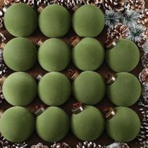 Adorno Colgante Liliful 15 Piezas Bolas de Terciopelo Verde 6 cm