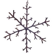 Adorno Copo de Nieve Beige Escarchado de Ramas Vickerman 12 cm Paquete de 6 Adorno Copo de Nieve Beige Escarchado de Ramas Vickerman 12 cm Paquete de 6