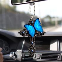 Adorno Cruz de Jesús con Mariposa Azul Talataca - Regalo de Navidad Adorno Cruz de Jesús con Mariposa Azul Talataca - Regalo de Navidad