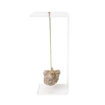 Adorno De Acrílico Decorativo Com Pedra Rosa do Deserto e Menina