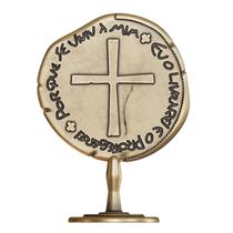 Adorno de Mesa Medalha das Duas Cruzes São Bento Adorno de Mesa Medalha das Duas Cruzes São Bento