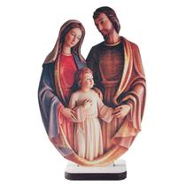 Adorno de Mesa Sagrada Família em MDF 11cm