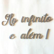 Adorno De Parede Ao Infinito E Além! - Frase Toy Story