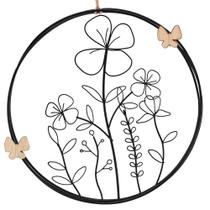 Adorno de Parede Circular Decorativo Jardim 23cm Tuut Adorno de Parede Circular Decorativo Jardim 23cm Tuut