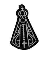 Adorno de Porta ou Parede de Nossa Senhora Aparecida 20cm