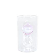 Adorno De Vidro (Ampulheta) Copo 1.30 Min- Rose- 17CM- Tam G Adorno De Vidro (Ampulheta) Copo 1.30 Min- Rose- 17CM- Tam G