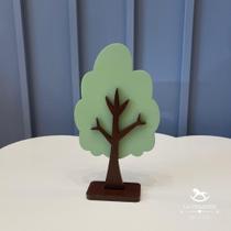 Adorno em Madeira - Árvore Verde Nana Adorno em Madeira - Árvore Verde Nana