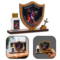 Adorno Enfeite Escudo São Miguel Arcanjo - Água Benta e Espada