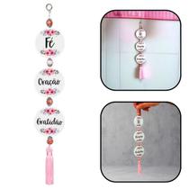 Adorno Escapulário de Porta Fé Oração e Gratidão Adorno Escapulário de Porta Fé Oração e Gratidão