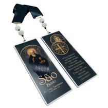 Adorno Escapulário de Porta Medalha de São Bento Preto