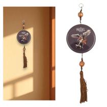 Adorno Escapulário de Porta São Miguel Arcanjo Oração Madeira