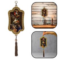 Adorno Escapulário De Porta Três Arcanjos com Pompom Adorno Escapulário De Porta Três Arcanjos com Pompom