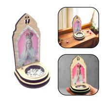 Adorno Mini Oratório Com Terço Nossa Senhora de Fátima