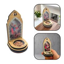 Adorno Mini Oratório Com Terço São Miguel Arcanjo