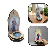 Adorno Mini Oratório Maria Passa na Frente com Terço