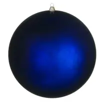 Adorno Navideño Bola Gigante Azul Medianoche Mate Vickerman 24 cm