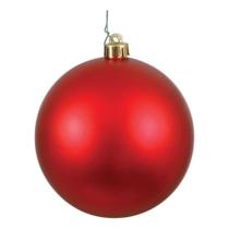 Adorno Navideño Bola Roja Mate de 20 cm de Vickerman de Plástico Adorno Navideño Bola Roja Mate de 20 cm de Vickerman de Plástico