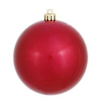 Adorno Navideño Bola Vickerman Acabado Caramelo 6cm Vino 4pz