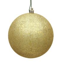 Adorno Navideño Bola Vickerman con Lentejuelas Doradas 6 Unidades