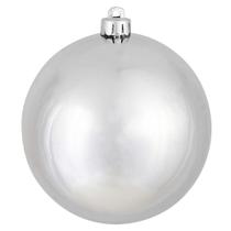 Adorno Navideño Esfera Plateada Brillante Vickerman de 8 cm Adorno Navideño Esfera Plateada Brillante Vickerman de 8 cm
