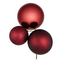 Adorno Navideño Vickerman 18 Plástico Bola Rojo Vino (Set 2)