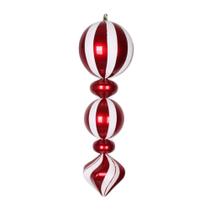 Adorno Navideño Vickerman acabado en caramelo de menta 24 cm Adorno Navideño Vickerman acabado en caramelo de menta 24 cm