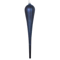 Adorno Navideño Vickerman Azul Medianoche Mate con Brillantina 40 cm