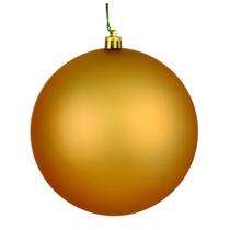 Adorno Navideño Vickerman Bola Mate Cobre/Dorado de 8"