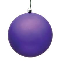 Adorno Navideño Vickerman Bola Plástica Mate Morada de 10"