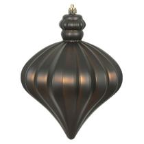 Adorno Navideño Vickerman Chocolate Mate en Forma de Cebolla 6 cm Adorno Navideño Vickerman Chocolate Mate en Forma de Cebolla 6 cm