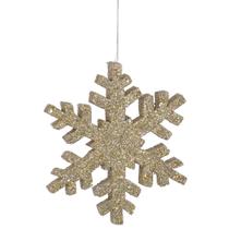 Adorno Navideño Vickerman Copo de Nieve Brillante Champagne 24" Adorno Navideño Vickerman Copo de Nieve Brillante Champagne 24"