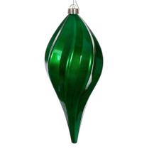 Adorno Navideño Vickerman Gota Espiral Dulce UV Verde 12 cm