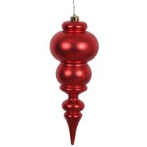 Adorno Navideño Vickerman Matinal Mate Rojo de 14" en Plástico Adorno Navideño Vickerman Matinal Mate Rojo de 14" en Plástico
