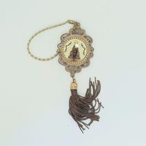 Adorno Nossa Senhora Aparecida MDF 3mm Strass 25x5cm