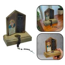 Adorno Oração De Mesa Com Terço Mãe Rainha Adorno Oração De Mesa Com Terço Mãe Rainha