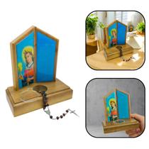 Adorno Oração De Mesa Com Terço Santa Bárbara Adorno Oração De Mesa Com Terço Santa Bárbara